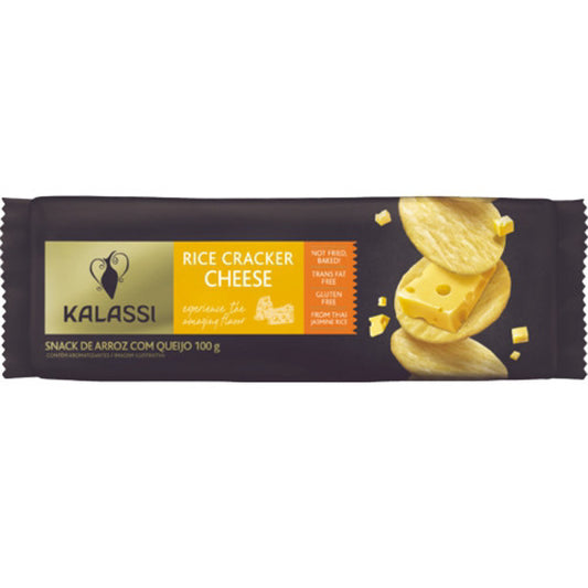 Snack de Arroz com Queijo Rice Cracker Cheese Kalassi  100g