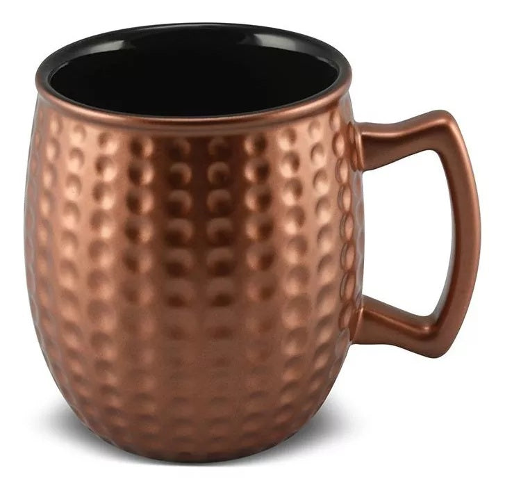 Caneca Moscow Mule Cerâmica Cobre Envelhecido Ceraflame 350ml
