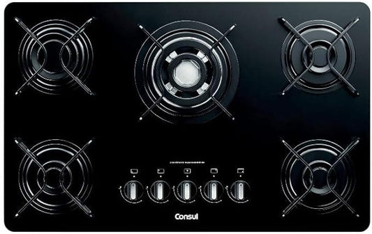 Cooktop 5 Bocas a Gás Consul Quadrichamas e Acendimento Automático Bivolt