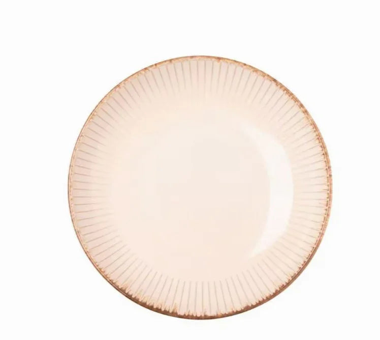 Prato para Massa Wolff de Cerâmica Linear Branco 23cm