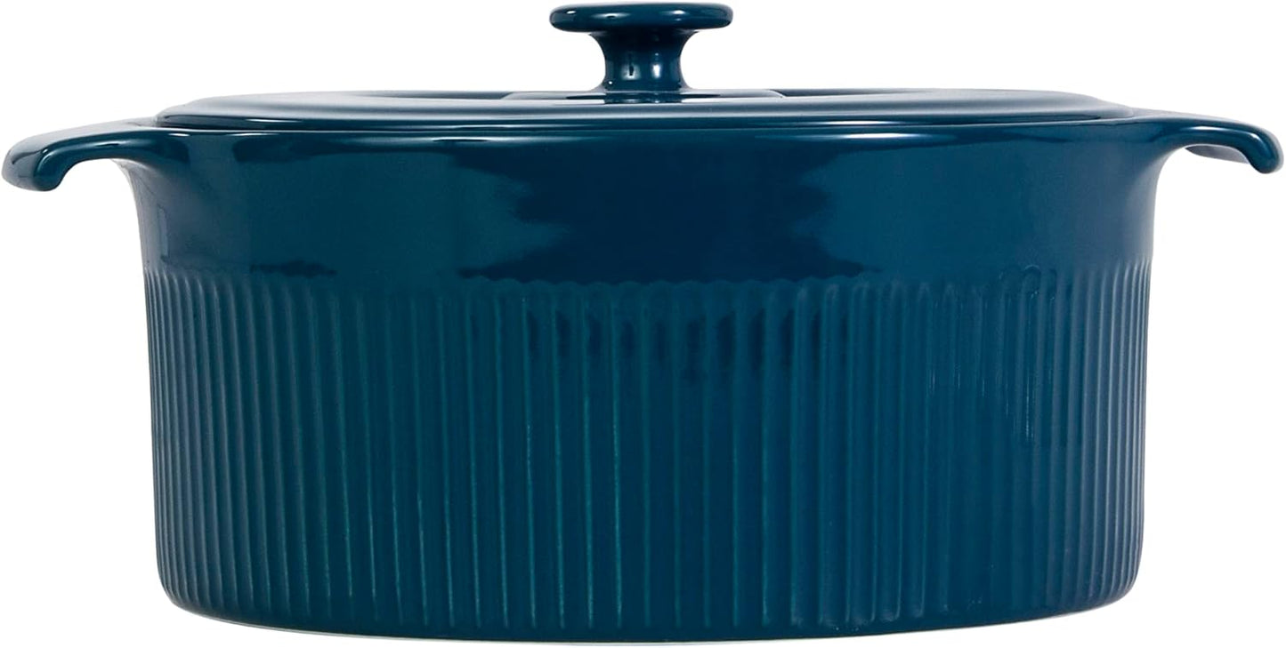 Cocotte De Porcelana Verdigris Germer 22cm