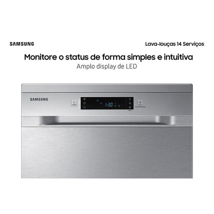 Lava-Louças Samsung DW60C7050 14 Serviços Inox