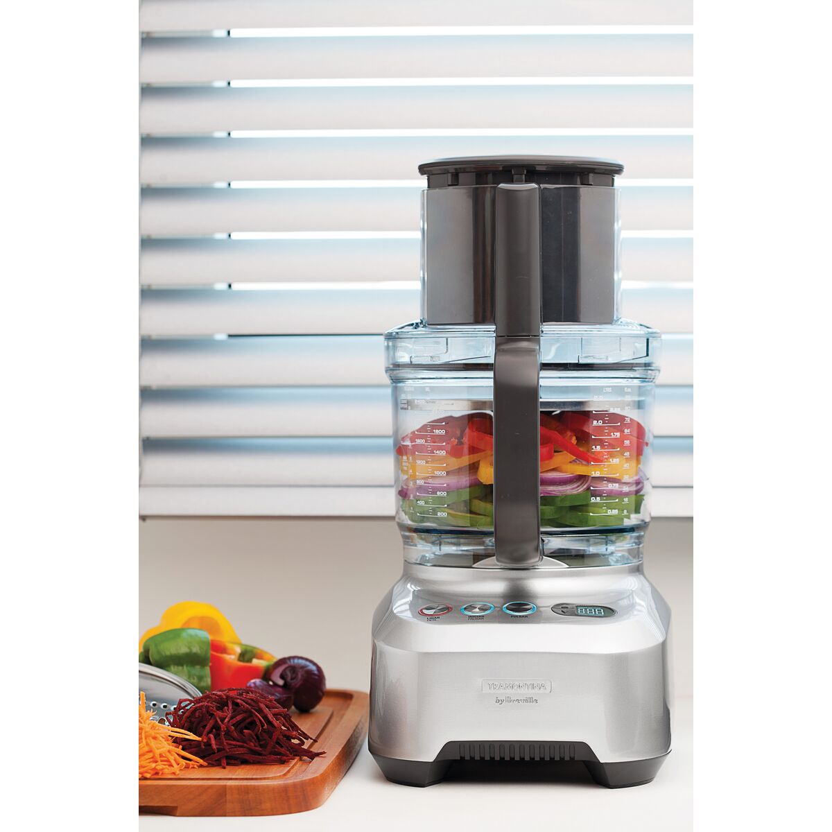 Multiprocessador Tramontina by Breville Slice Pro em Alumínio Fundido Fosco 1200 W 3,7 L