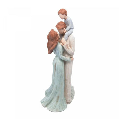 Figura Decorativa Família de Resina 12cm x 11cm x 28,5cm Wolff