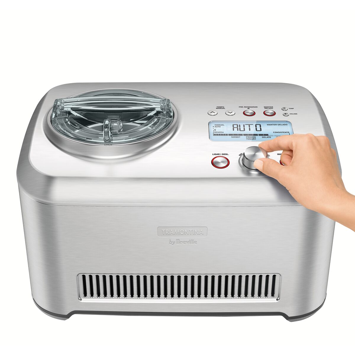 Sorveteira Tramontina by Breville Express em Aço Inox 12 Funções 1 L