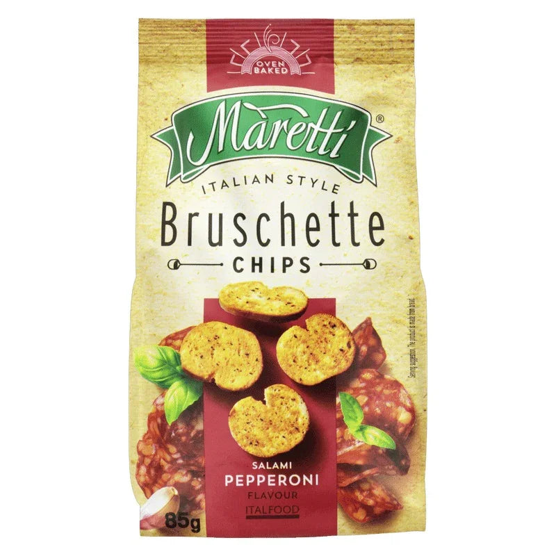 Snack de Trigo Salame Pepperoni Maretti Bruschette 85g