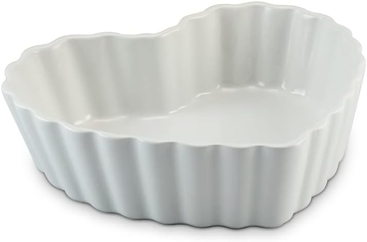 Forma Coração Ceraflame  24X21X6,5cm 1000ml Branco