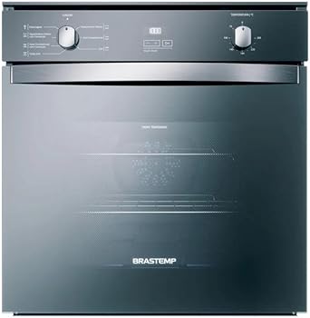 Forno de Embutir Elétrico Brastemp 84 Litros Inox Espelhado com Convecção Timer BOC84AR