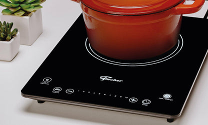 Fogão Cooktop Fischer 1Q Por Indução Vitroceramica Preto