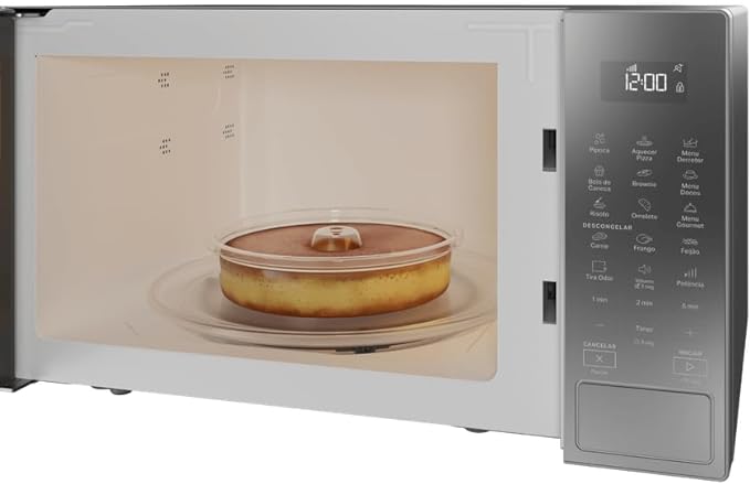 Micro-ondas Brastemp 32L com Menu Gourmet Cinza Espelhado BMS46AR