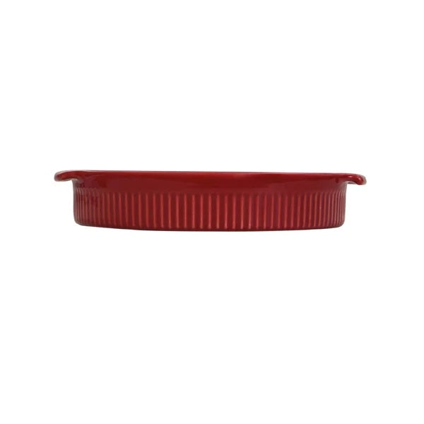 Forma redonda Porcelana Germer Assar e Servir Vermelho 21cm