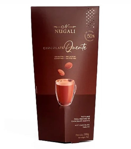 Pastilha Para Chocolate Quente  Nugali 50% Cacau 200g