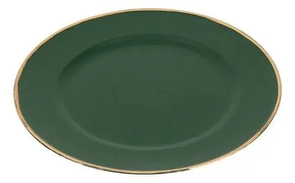 Sousplat de Plástico Verde Cromus 33x33cm
