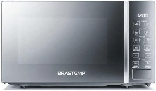 Micro-ondas Brastemp 20 Litros Inox Espelhado Funções Pré Preparo BMS20AR