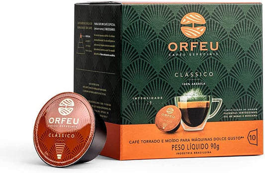 Cápsulas Dolce Gusto Orfeu Clássico 10 Capsulas