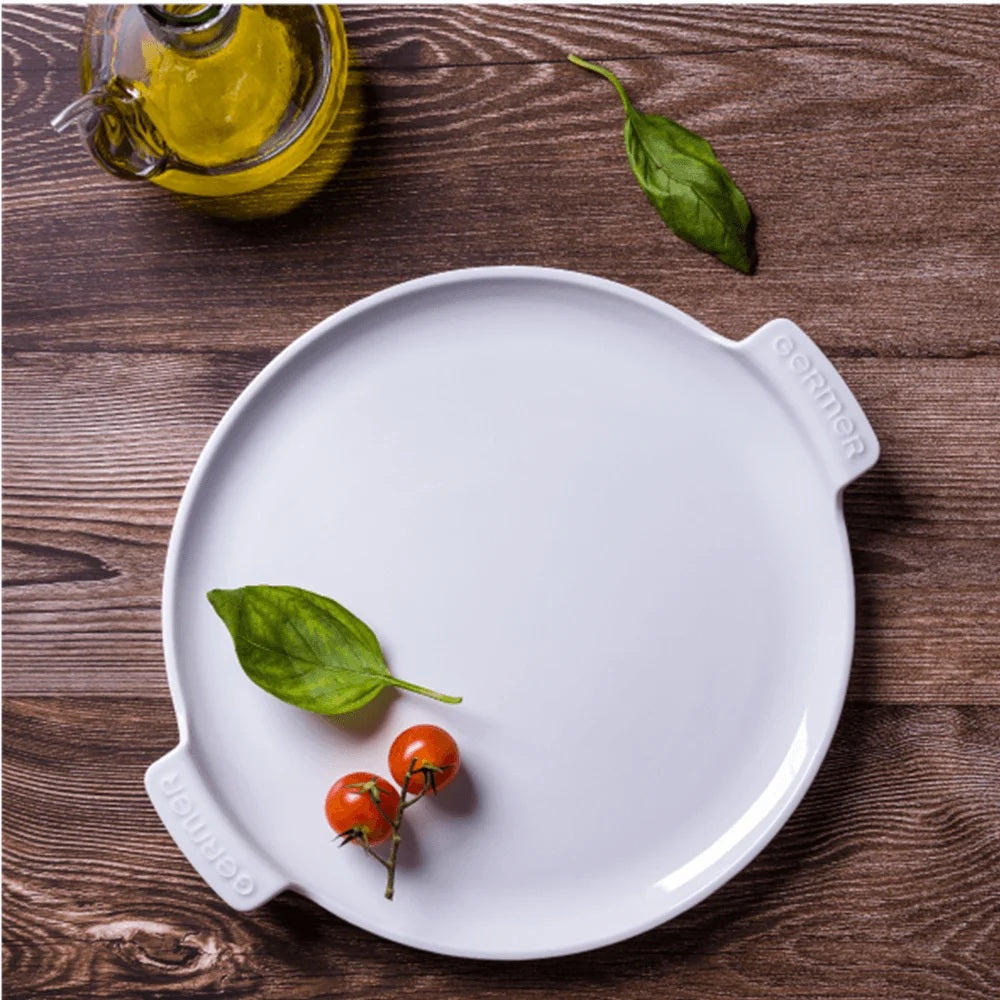 Forma de Pizza Porcelana Germer Branca 35cm