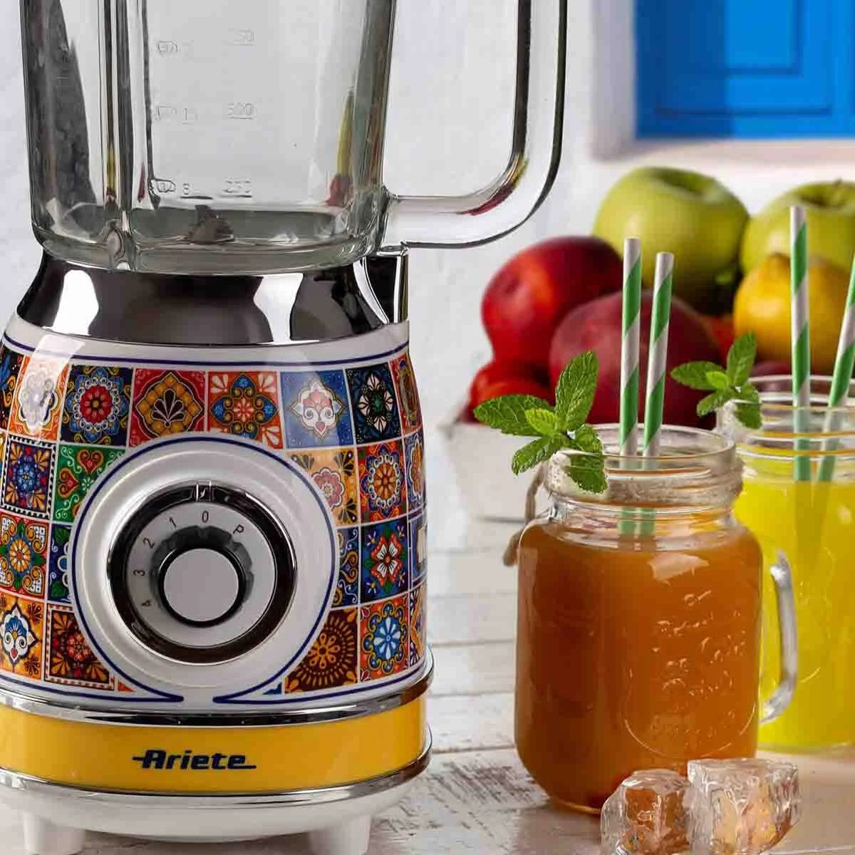 Liquidificador Ariete 583 Positano com Copo de Vidro de 1000W e 1,5 litros