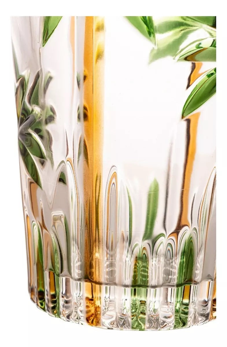 Jarra Cristal de Chumbo Wolff Palm Tree Handpaint 1,5L