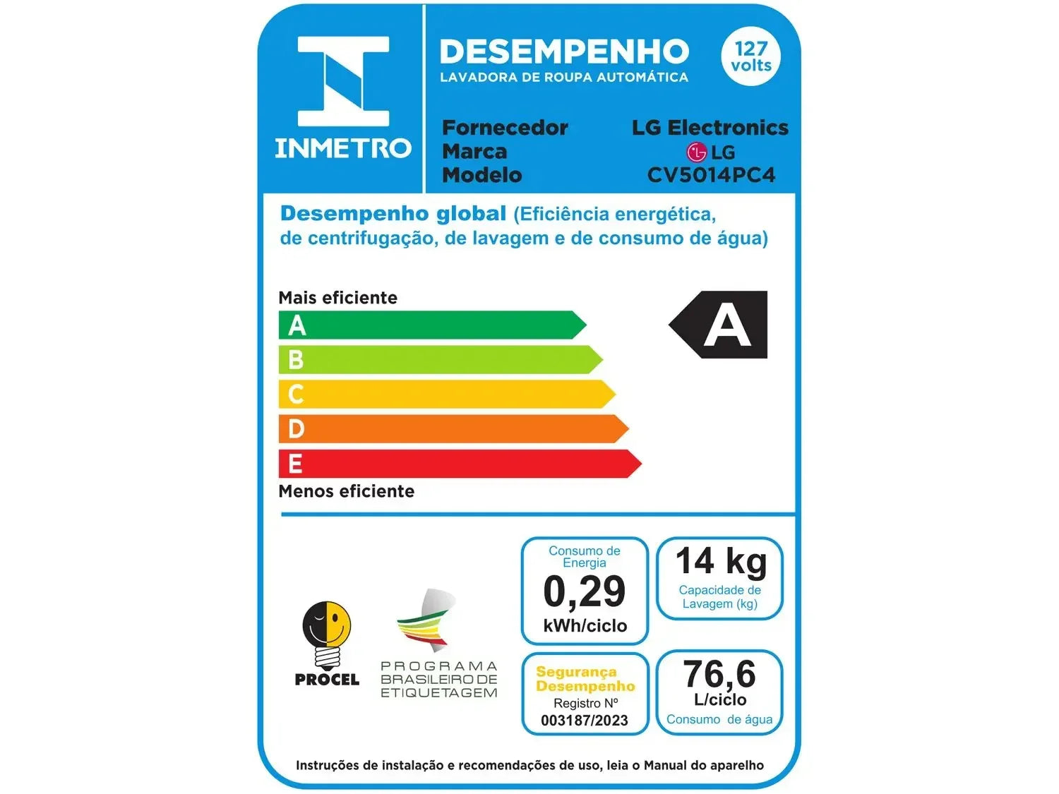 Lava e Seca Smart LG 14kg Inox Look com IA VC4 CV5014PC4A