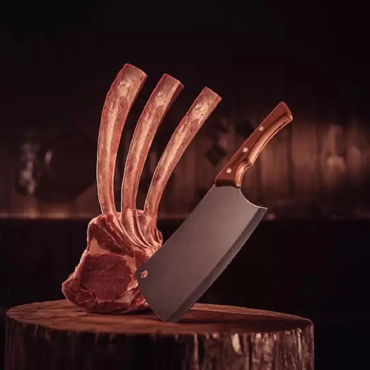 Cutelo Tramontina Black Aço Inox Escurecido e Madeira 7"