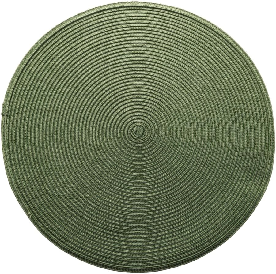 Lugar Americano de Poliéster Fresno Espiral Verde Lyor 38cm