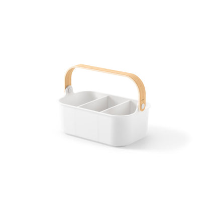 Cesto Organizador Bellwood Sustentável Branco/Natural Umbra