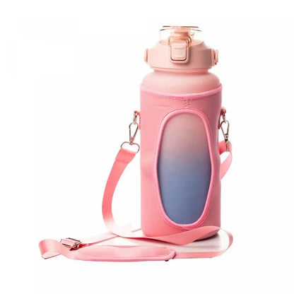 Garrafa Squeeze de Policarbonato 2,1L com Case 5 em 1 Rosa Lyor