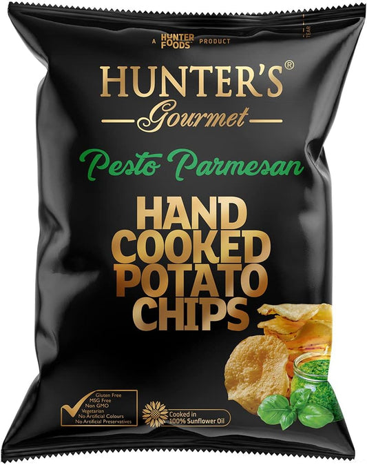 Chips de Batata Frita Sabor Pesto Parmessão Hunters Gourmet 125g