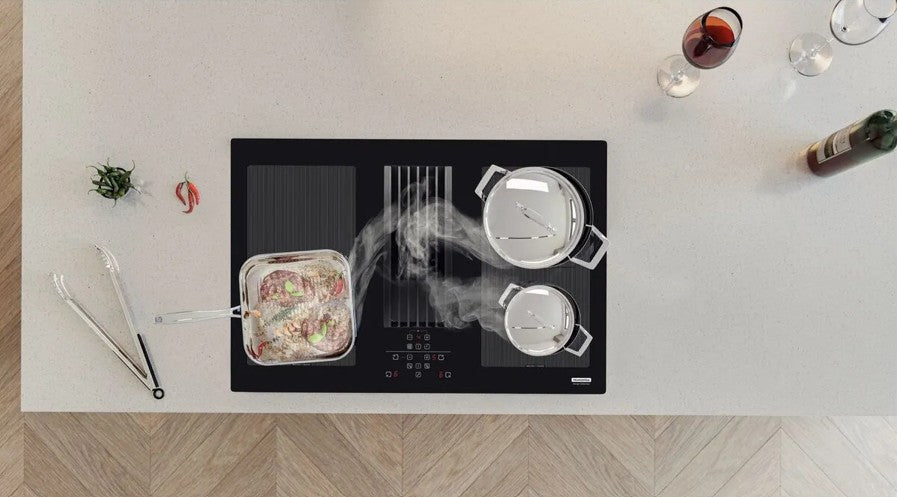 Cooktop Indução Tramontina Duo 4EI 80 Coifa Integrada