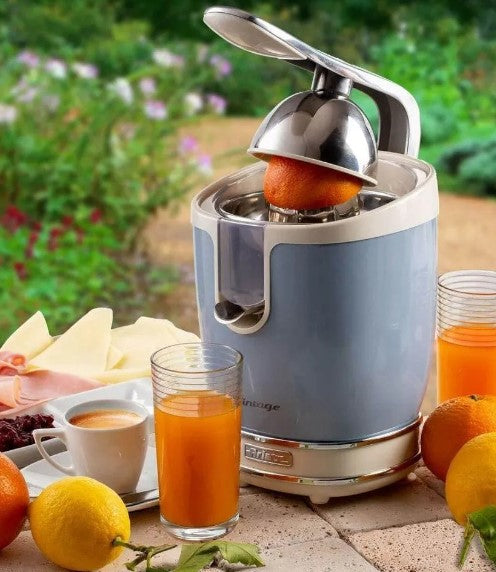 Espremedor Pro Vintage Italiano Azul Ariete