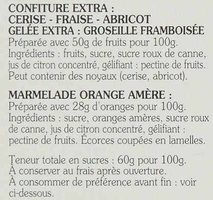 Geleia Bonne Maman Kit Presente 5 Sabores 50G Cada