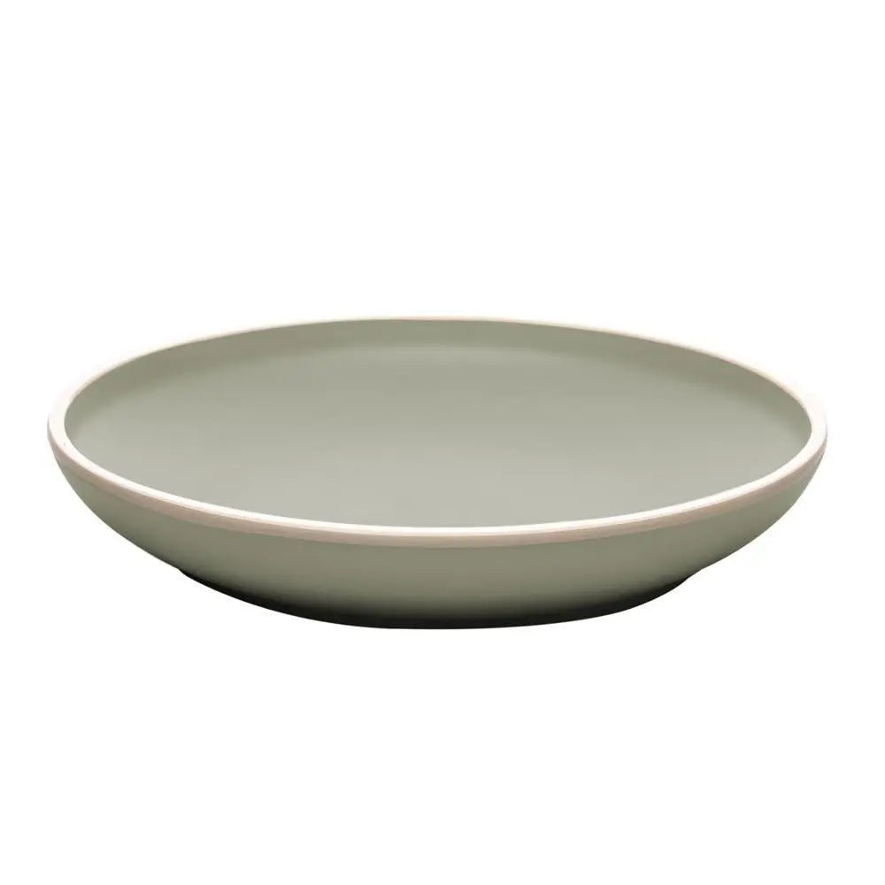 Prato Raso de Melamina Class Cinza Wolff 27cm