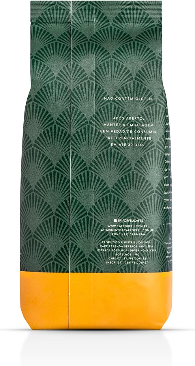 Café Torrado em Grão Bourbon Amarelo Orfeu 250G