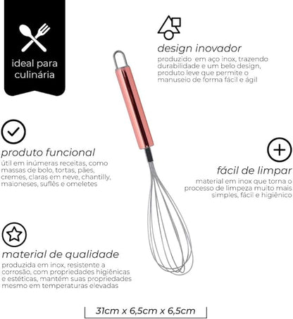 Batedor de Ovos Mimo Cook Style Bronze 29 cm