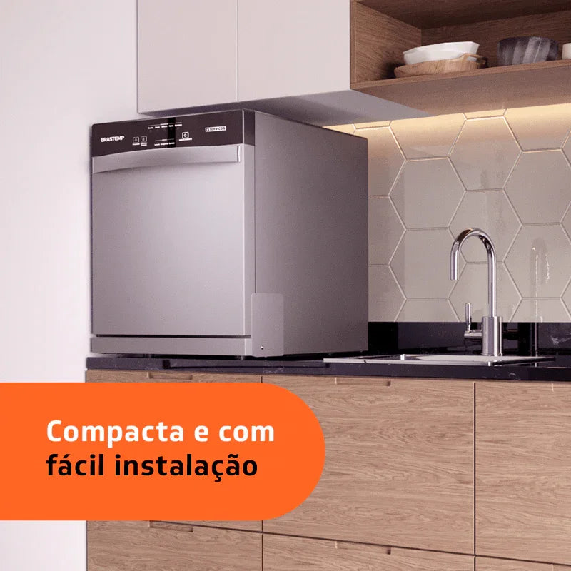 Lava Louças 8 Serviços Brastemp Cinza - BLF08BS