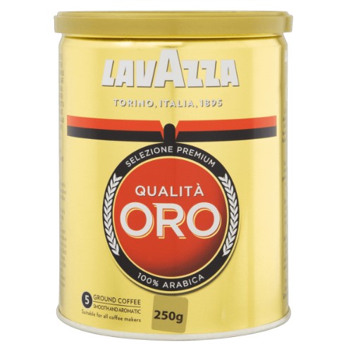 Café Torrado e Moído Italiano Lavazza Qualità Oro Lata 250g