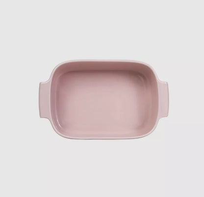 Travessa Retangular Porcelana Rosa Fractal Germer 28x17cm