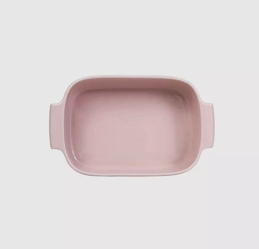 Travessa Retangular Porcelana Rosa Fractal Germer 28x17cm