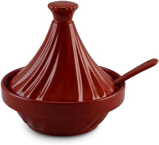 Mini Tagine de Cerâmica Twist 250Ml C/Colher Ceraflame Vermelho
