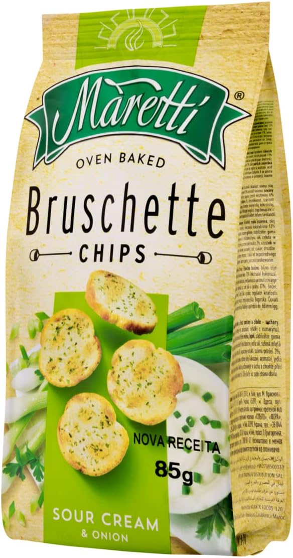 Snack de Trigo Bruschetta Bul Maretti Sour Cream & Onion 85 g