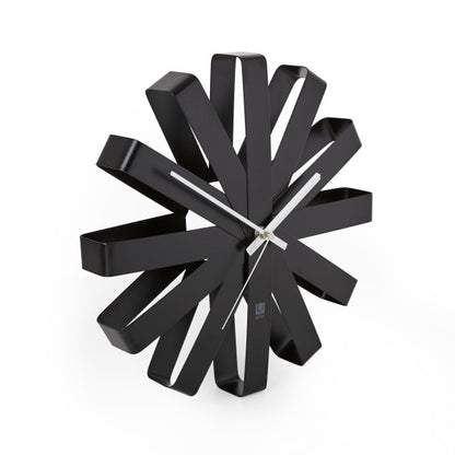 Relógio de Parede Ribbon 30cm Preto Umbra