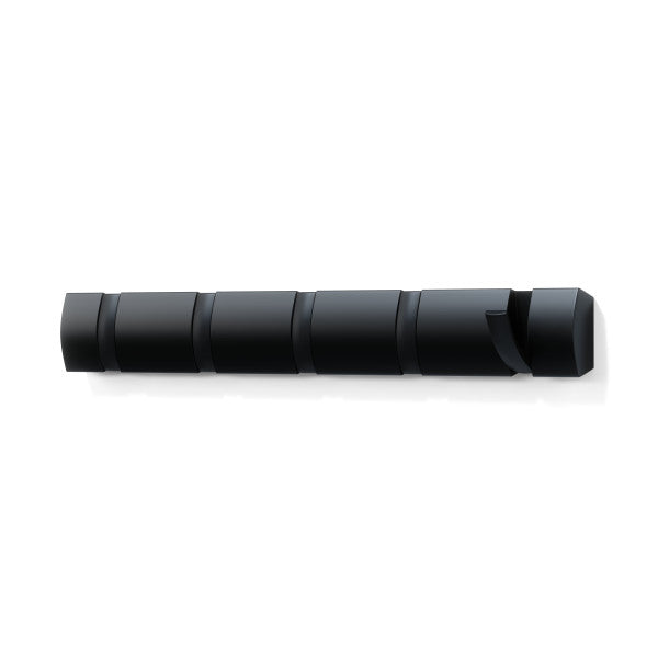Cabideiro de Parede Flip com 5 Cabides Preto Umbra
