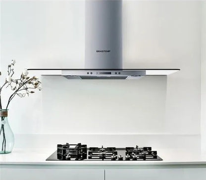 Coifa Vidro Plano Parede Brastemp 90 cm BAP90AR