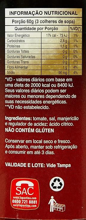 Passata Italiana La Pastina Rústica com Manjericão 680g