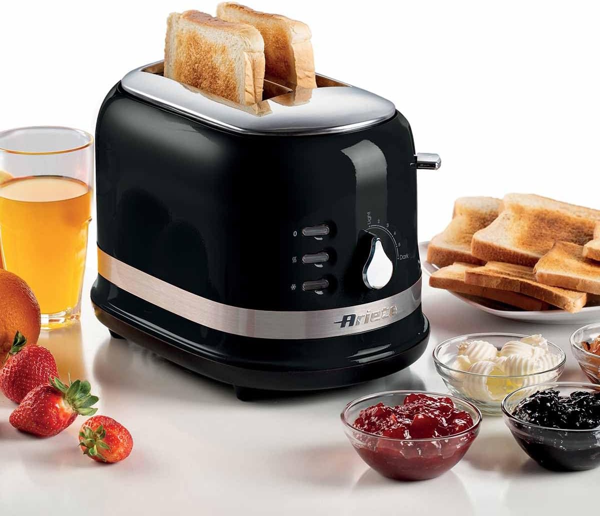 Torradeira Ariete Elétrica Moderna Preta 750W