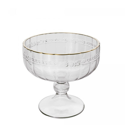 Taça para Sobremesa de Cristal Ecológico Lyor com Fio de Ouro Imperial 200ml