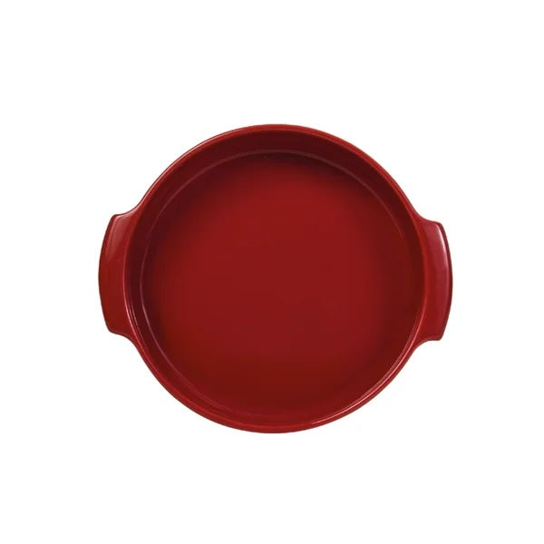 Forma redonda Porcelana Germer Assar e Servir Vermelho 21cm