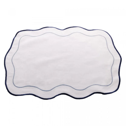 Jogo 2 Lugares Americanos Wolff de Algodão Branco 33cm x 45cm