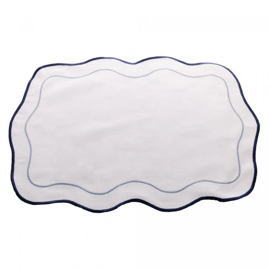 Jogo 2 Lugares Americanos Wolff de Algodão Branco 33cm x 45cm