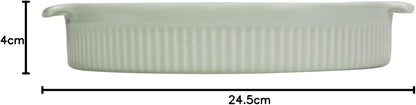 Forma redonda Porcelana Germer Assar e Servir Verde Menta 21cm